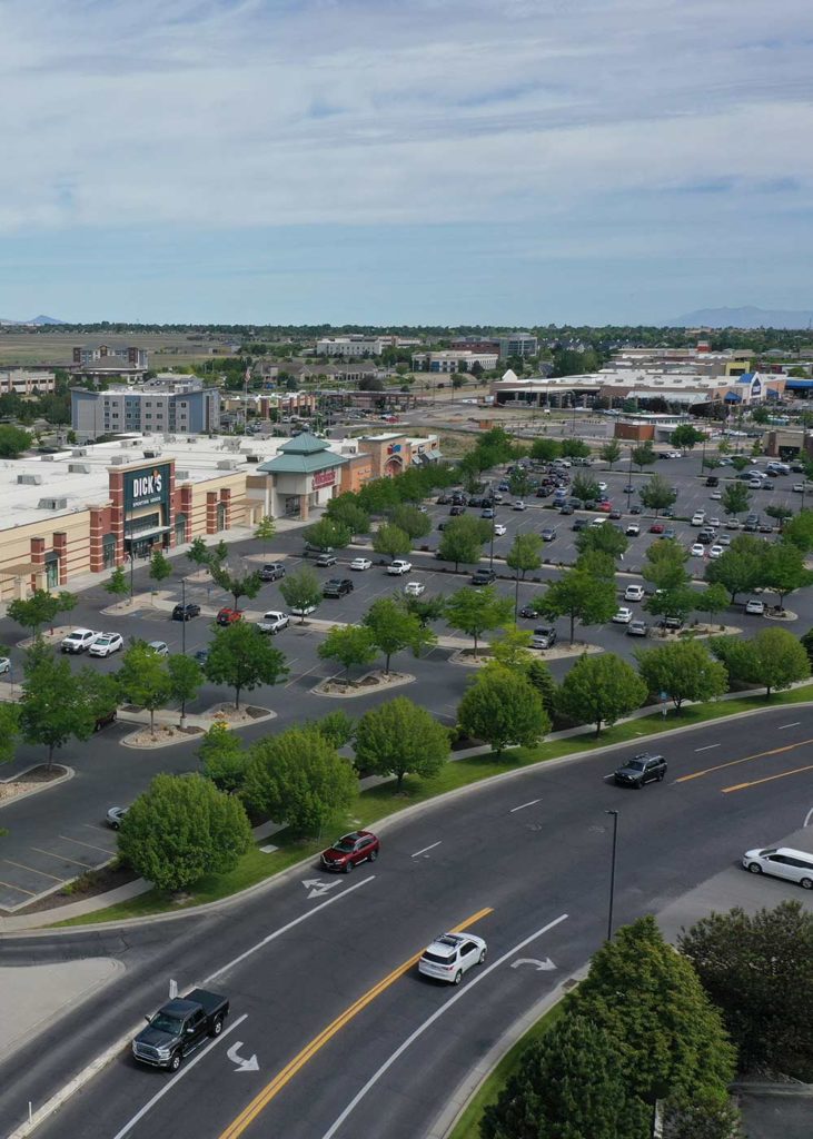 aerial photo of Jordan Landing