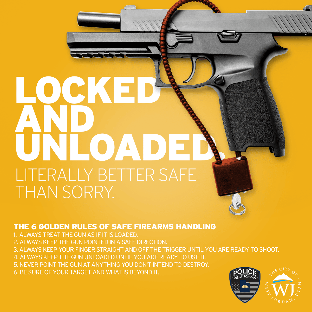 West Jordan Police Department Offers Free Gun Locks to Residents