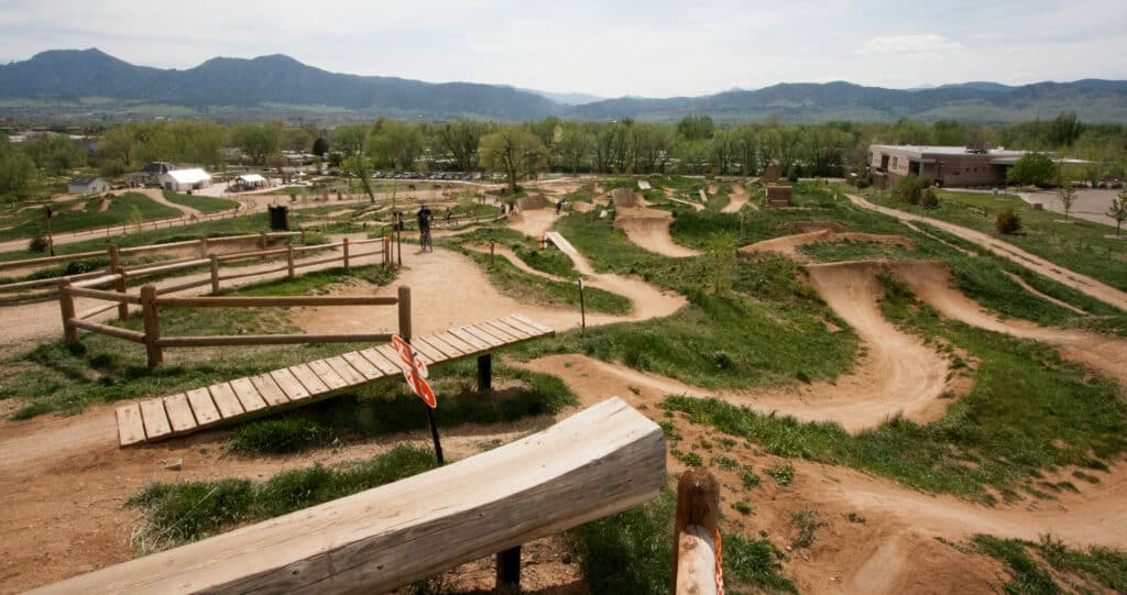 Picture of a mountain biking track