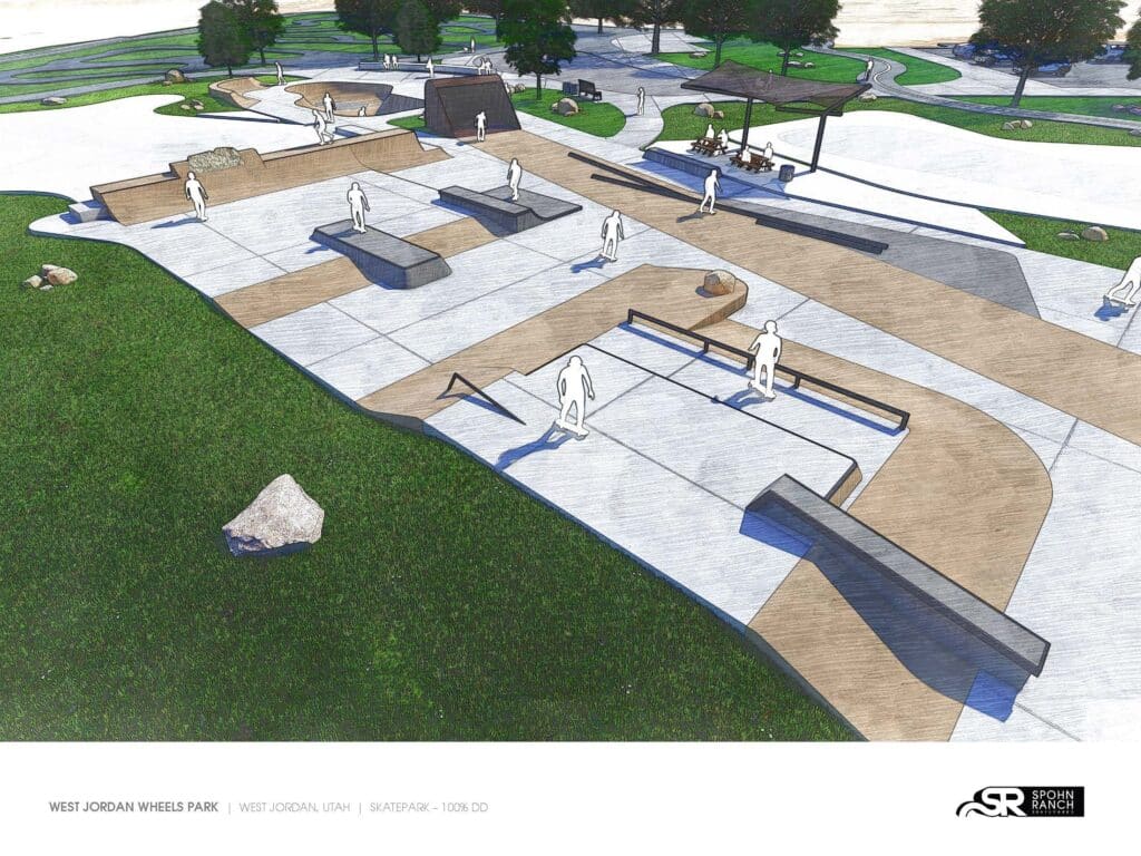 Artist rendering of the Wheels Park