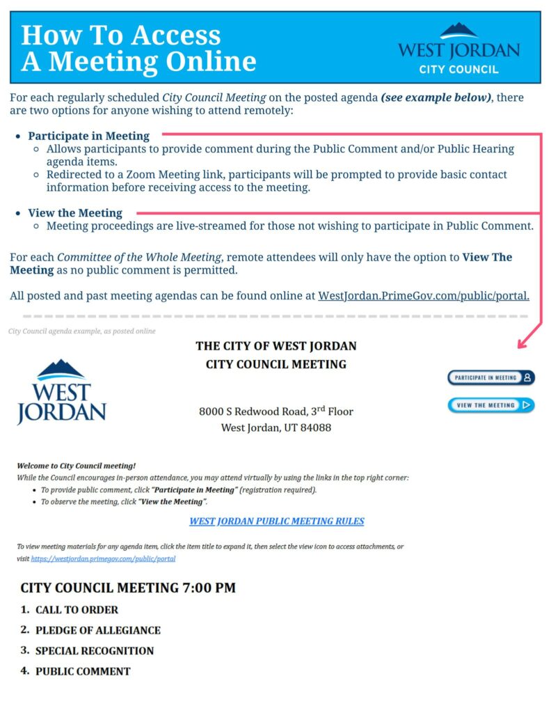 Meeting Agenda Updates