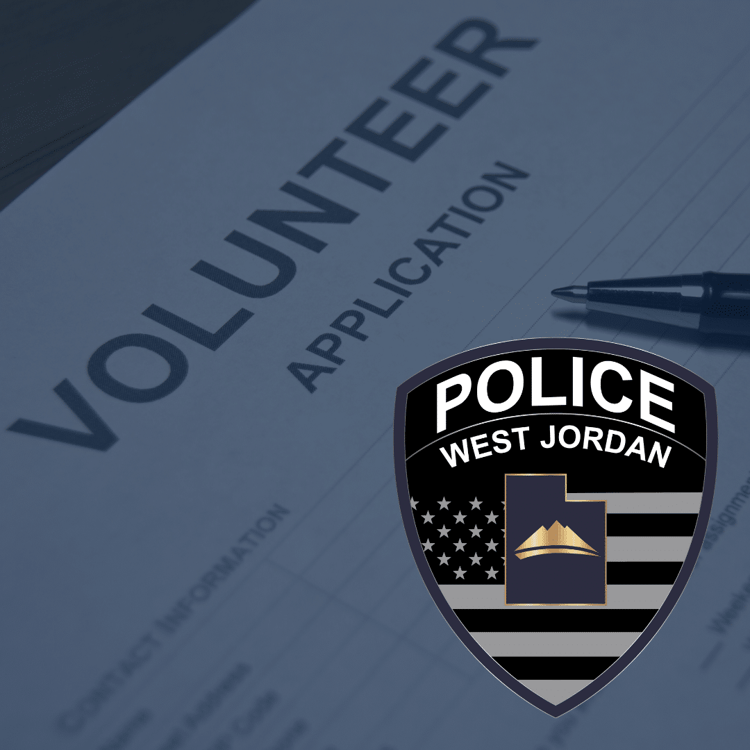 Volunteers Support West Jordan Police Department