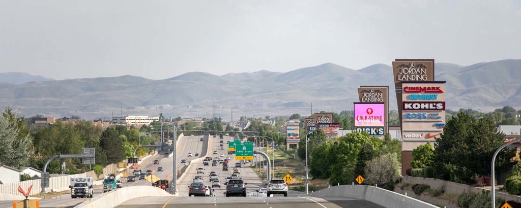 Jordan Landing as seen from Bangerter Highway