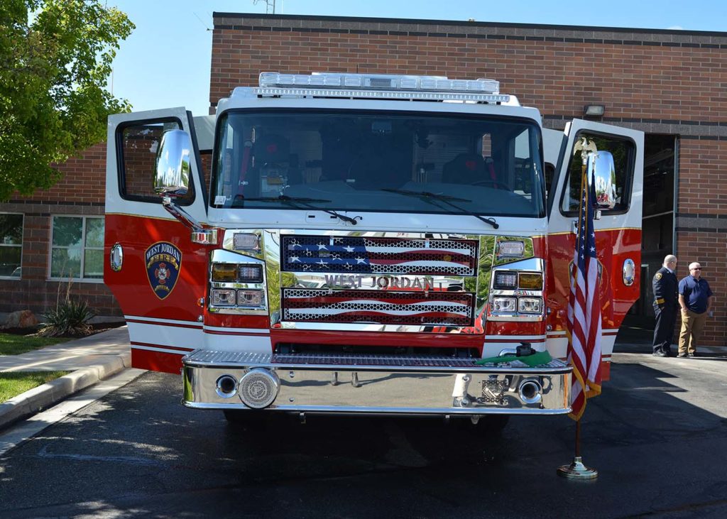 West Jordan's new fire engine